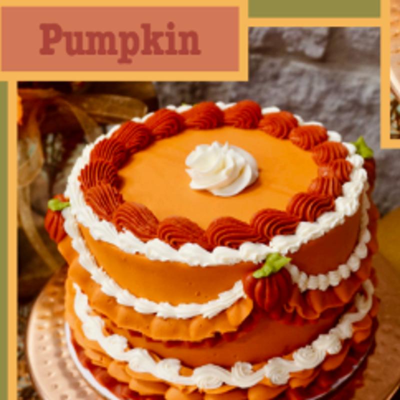6-inch 3 layer Salted Caramel Pumpkin Cake (thanksgiving decor) photo_0