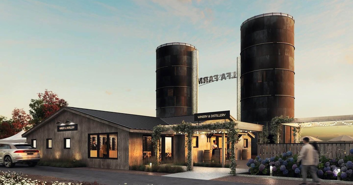 The buildings and the silos