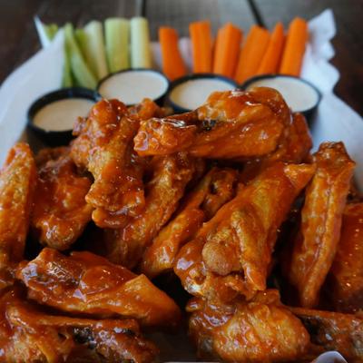 Buffalo chciken wings.