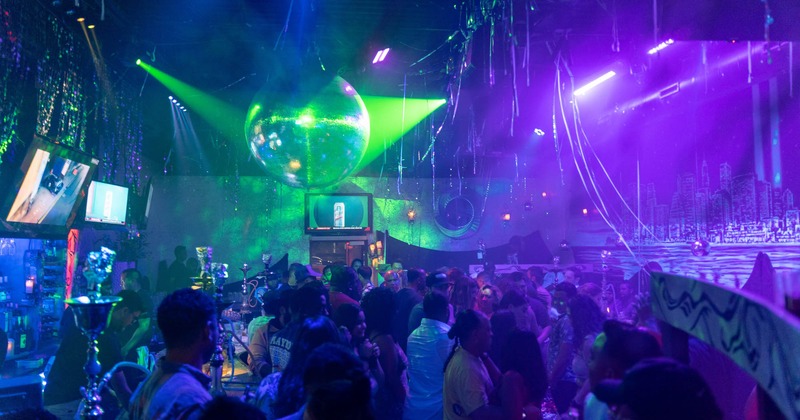 Interior, party atmosphere