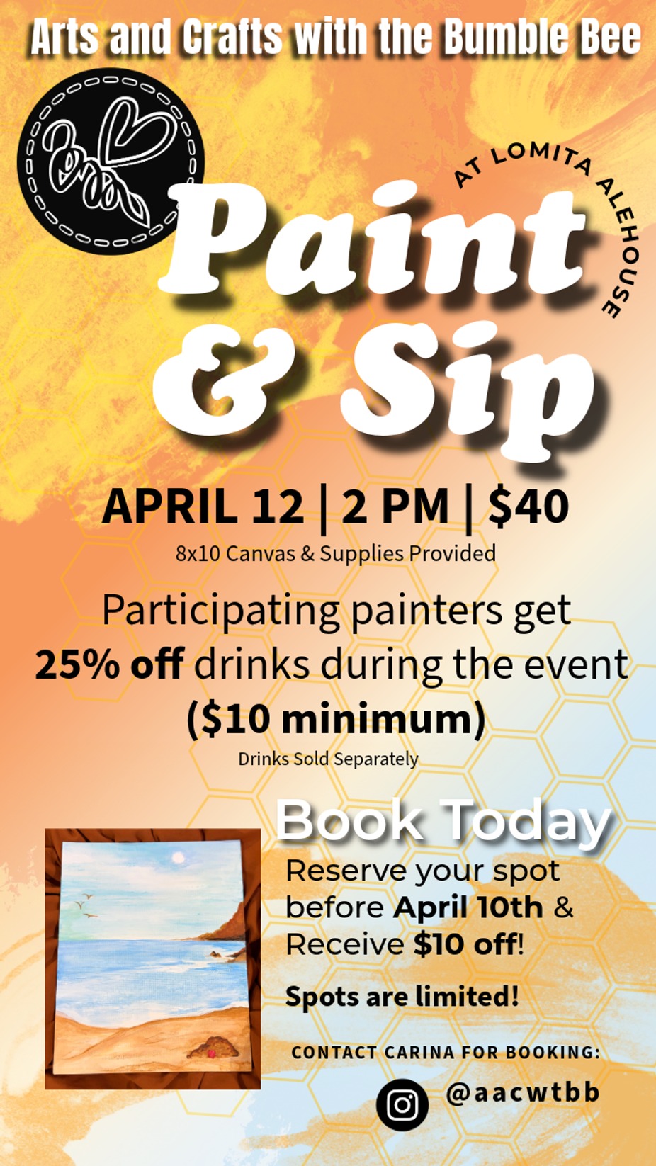 Sip & Paint event photo