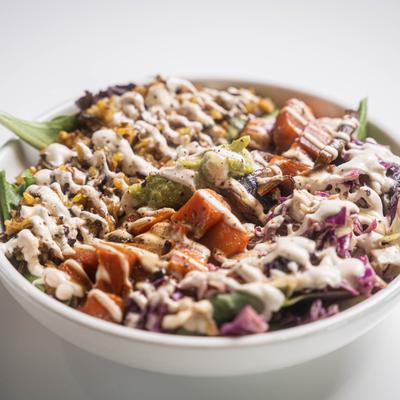 Harvest bowl, served.