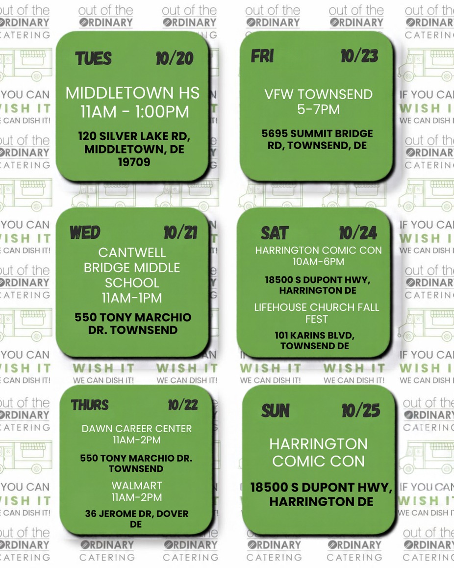 This Weeks Food Truck Schedule! event photo