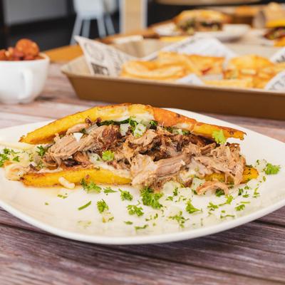 Marinated chicken sandwich.