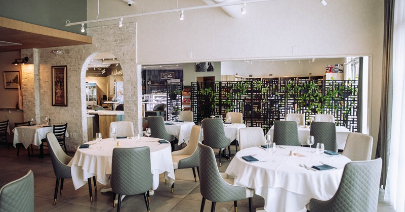 Interior, dining area