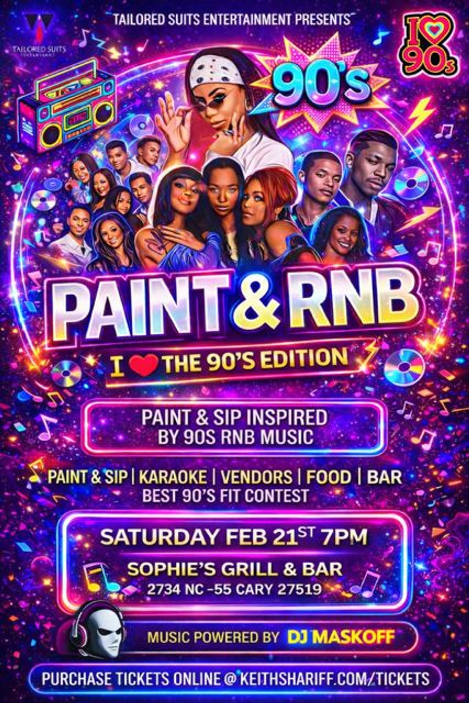 Paint and RnB event photo