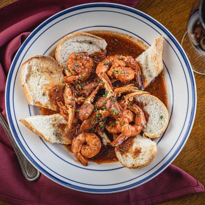 BBQ shrimp and crab.