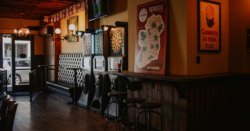 Interior, booth area