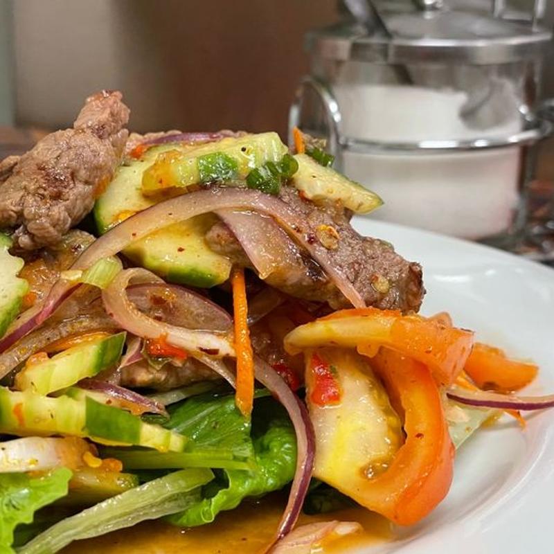 menu item 20 of 81, Spicy Beef Salad