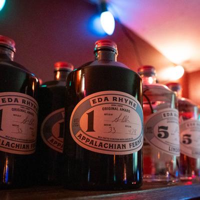 Various liquor bottles.