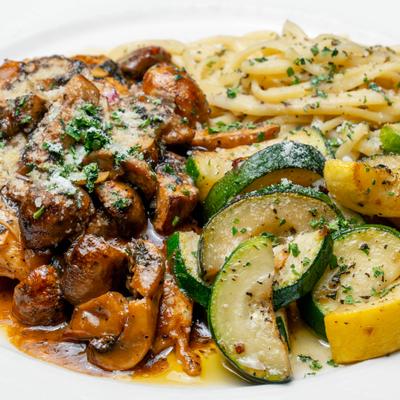 Chicken marsala.