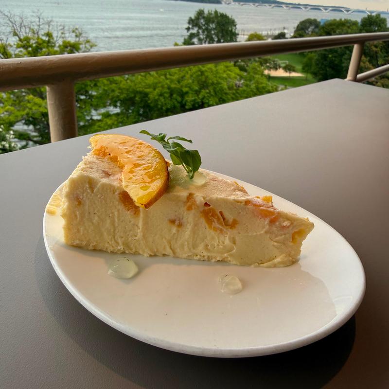 Peach & Mint Cheesecake photo