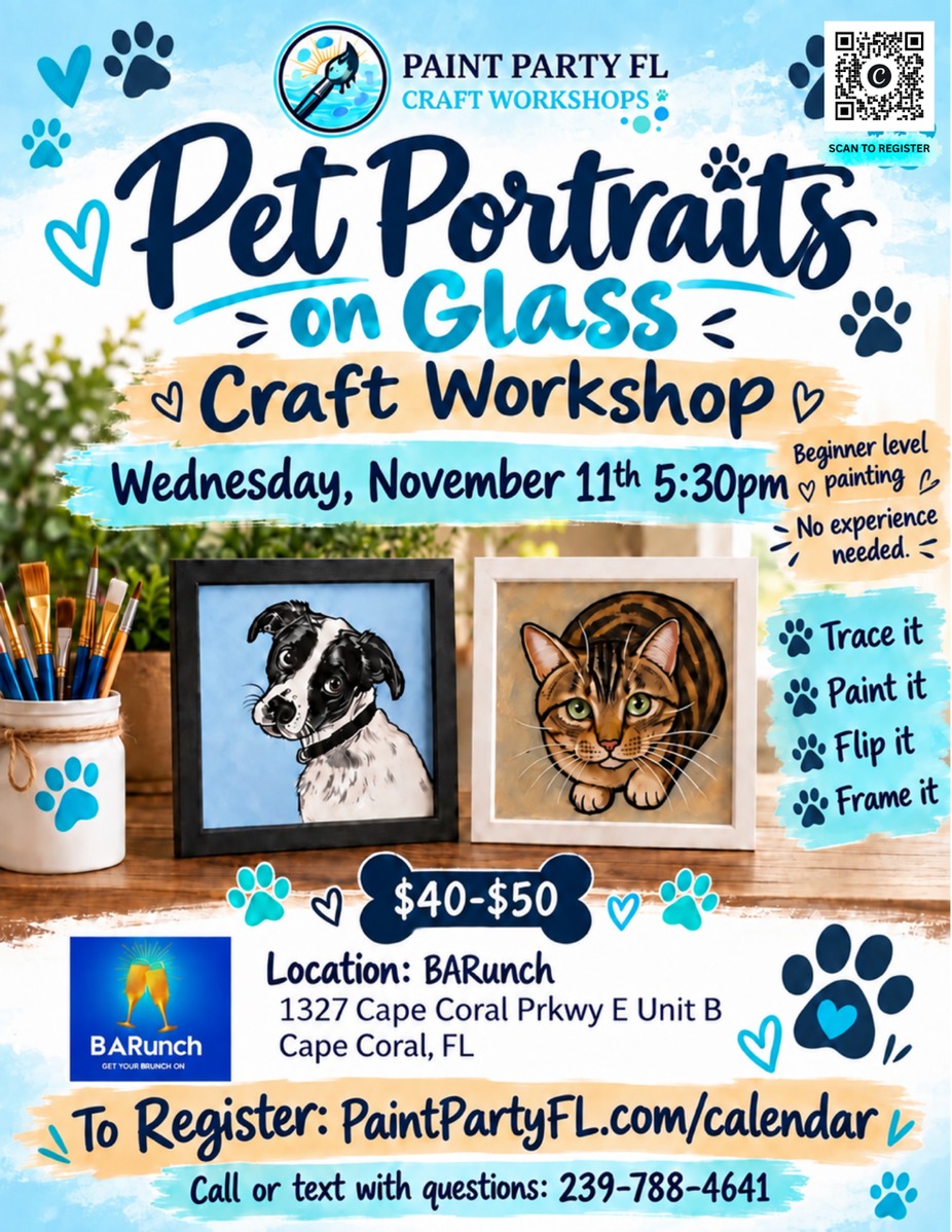 Pet Portraits on Glass event photo