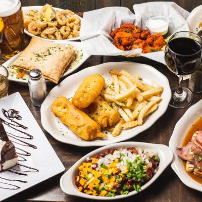 Selection of Menu Items at Finnegan's Wake Pub