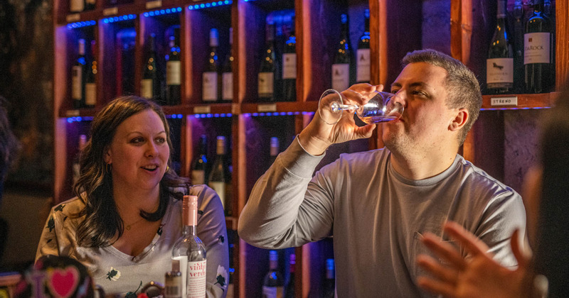 Guests enjoying their drinks