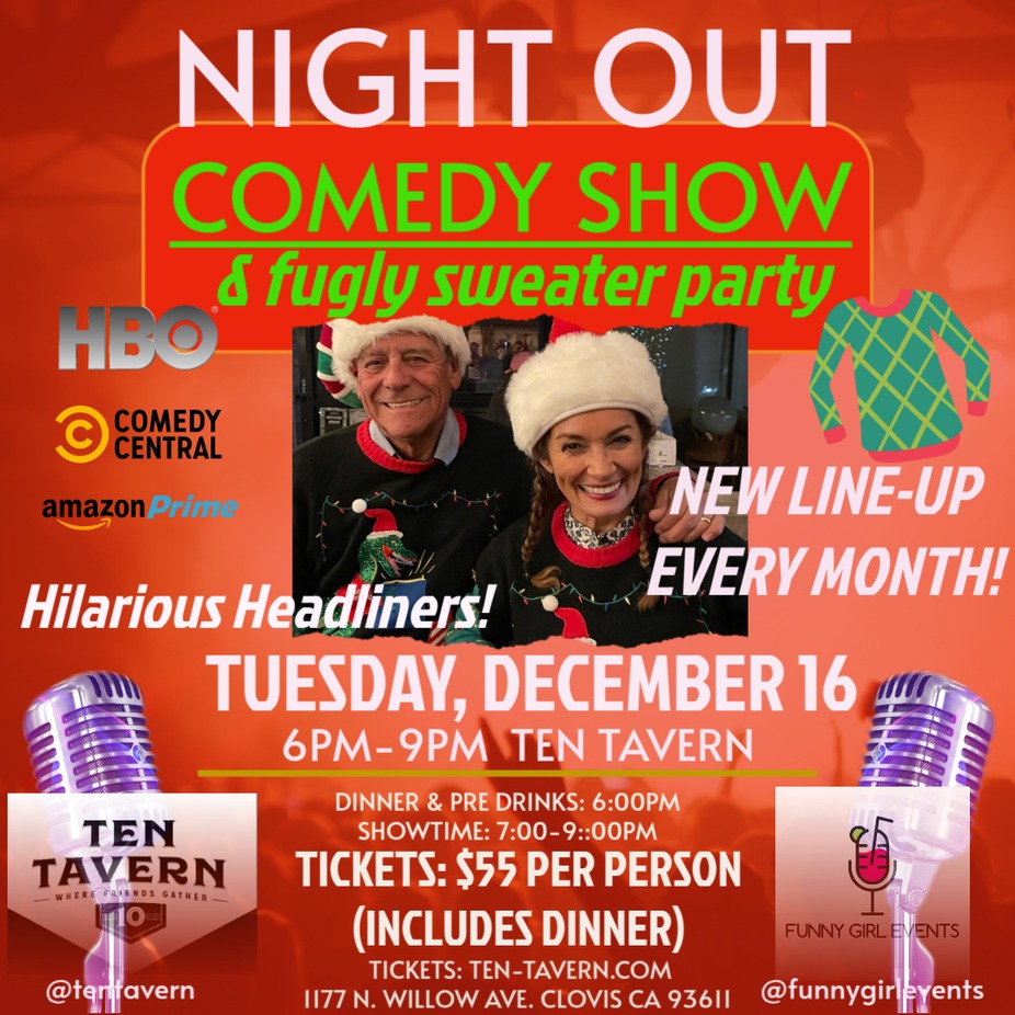 Ugly Sweater Girls’ Night Out Comedy Show at Ten Tavern event photo