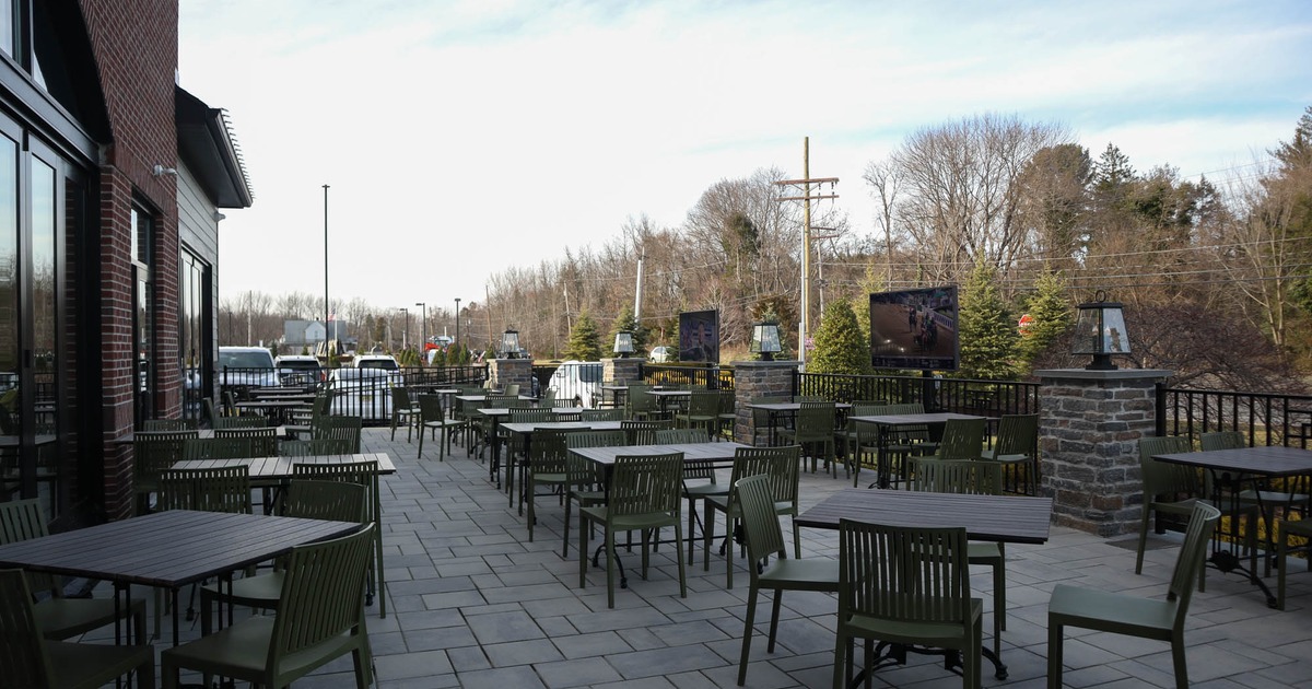 Exterior, terrace, tables and chairs, wide view