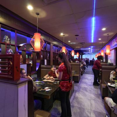 People at the restaurant.