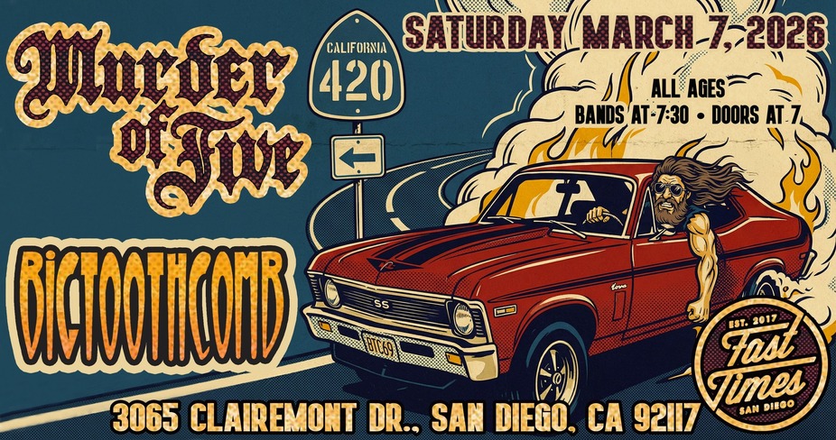 Big Tooth Comb w/ Murder of Five - LIVE!! event photo