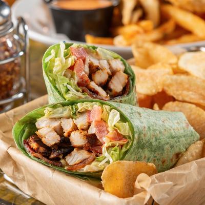 Cajun Chicken Wrap.