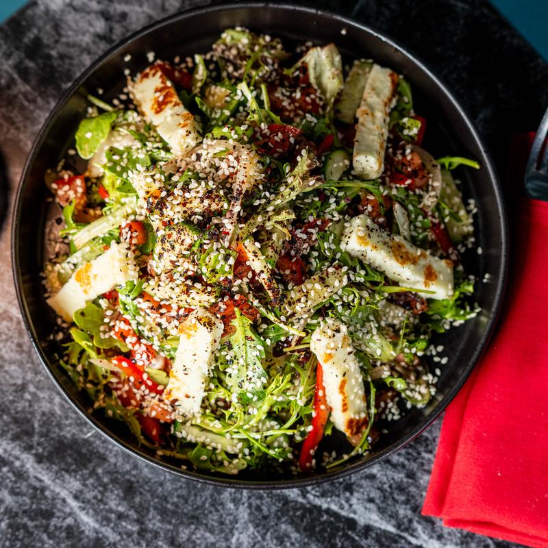 menu item 15 of 23, Halloumi Salad (V)