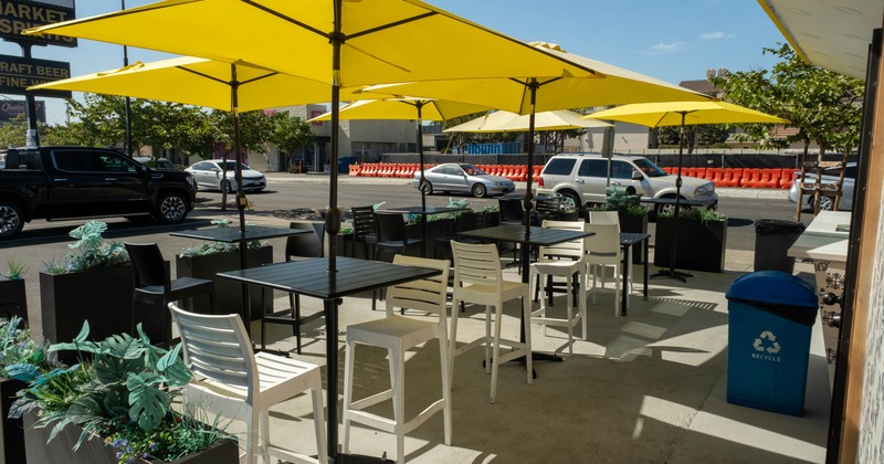Exterior seating area