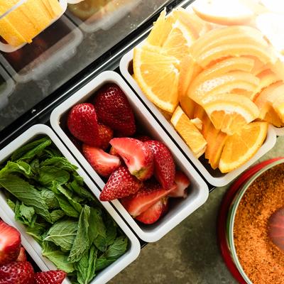 a photo showing fresh ingredients are being used.