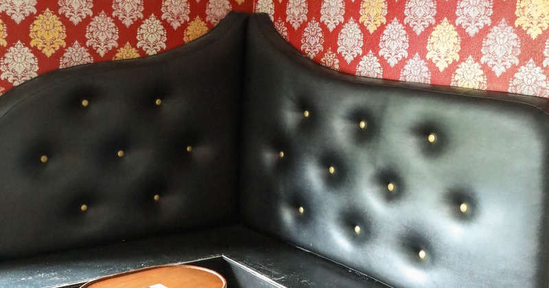 Interior, seating place, booths, coffee table