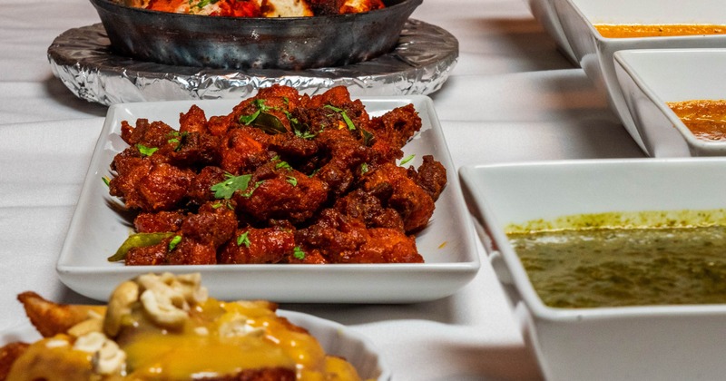 Assorted food dishes