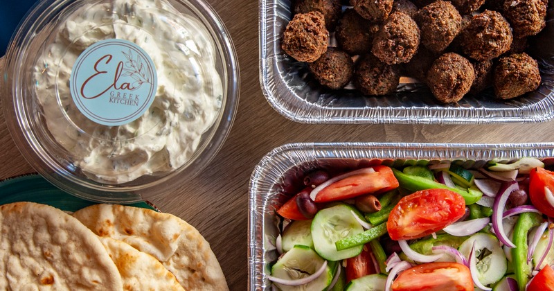 Lamb chops with lemon potatoes on the side