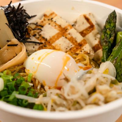 Brothless veggie ramen.