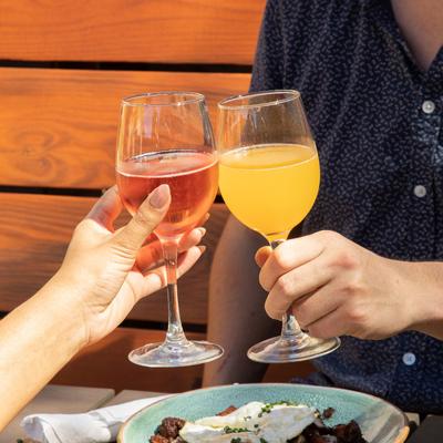 Guests enjoying drinks