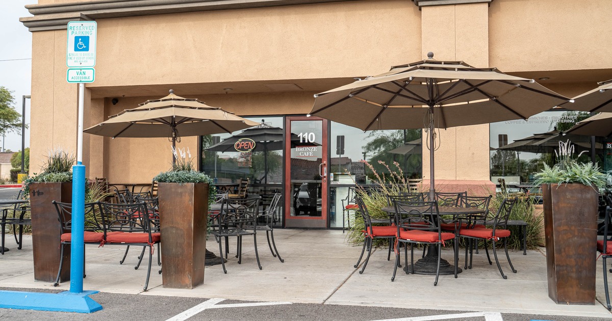 Outdoor seating area