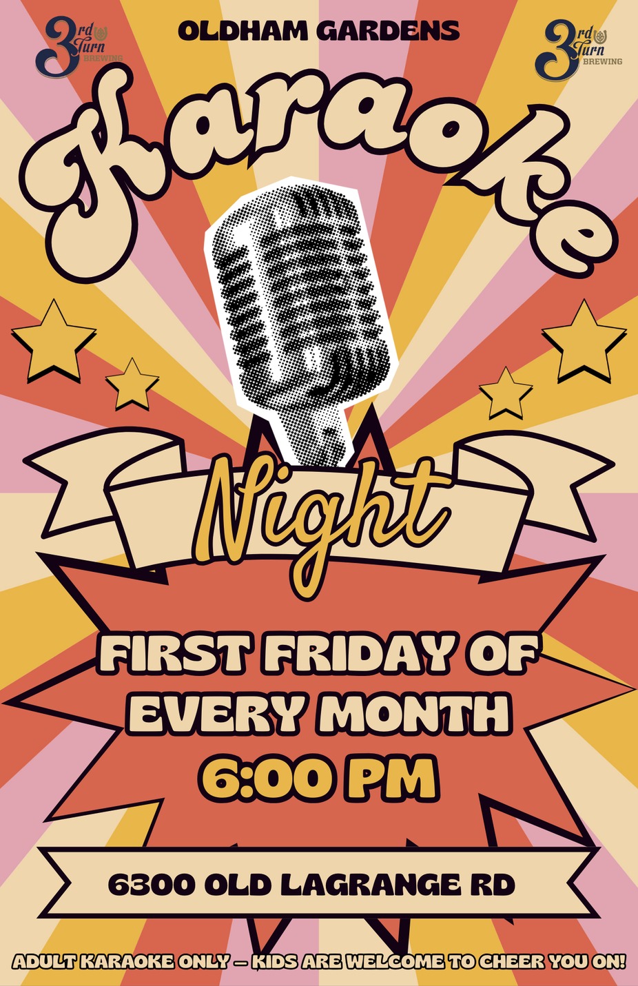 🎤 Karaoke Night at Oldham Gardens 🎤 event photo