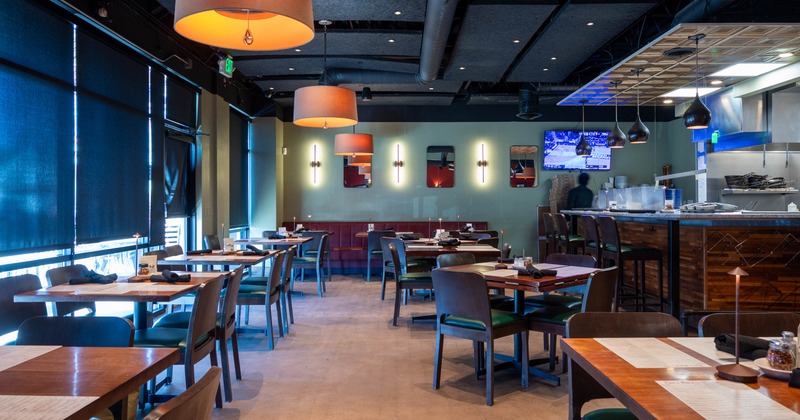 Interior, dining area