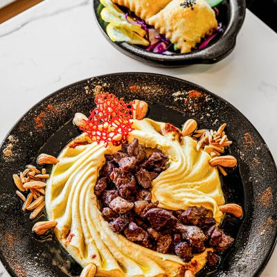 Cheese Burak, Fatteh beef tenderloin.