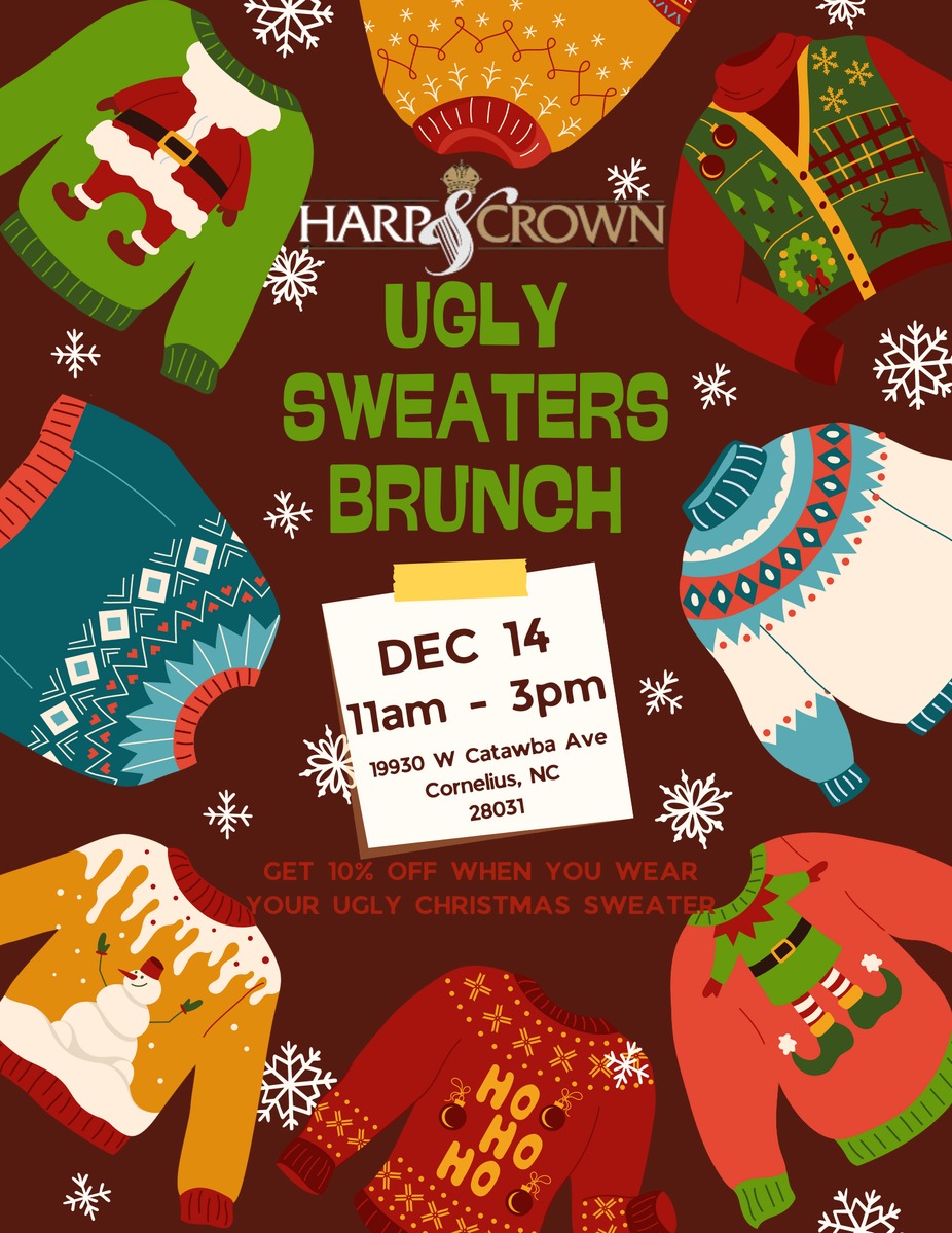 Ugly Christmas Sweater Brunch at Harp & Crown! event photo