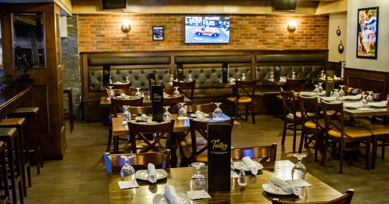 Interior, tables with cutlery