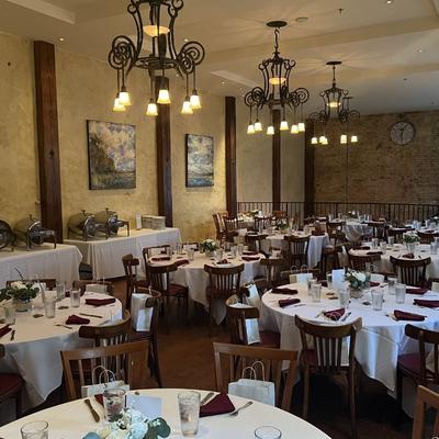 Spacious dining area.