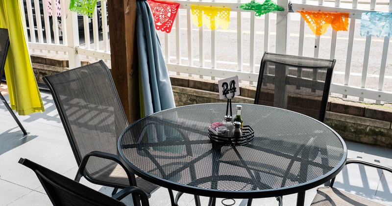 Exterior, seating place on patio