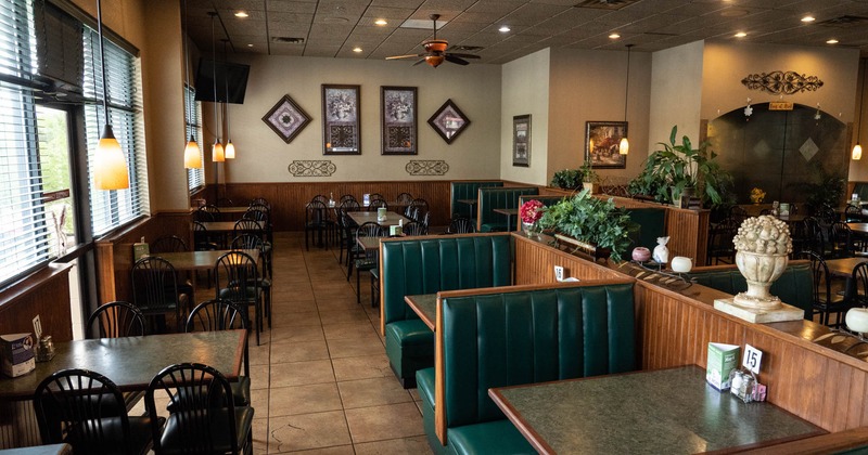 Interior, booth seating