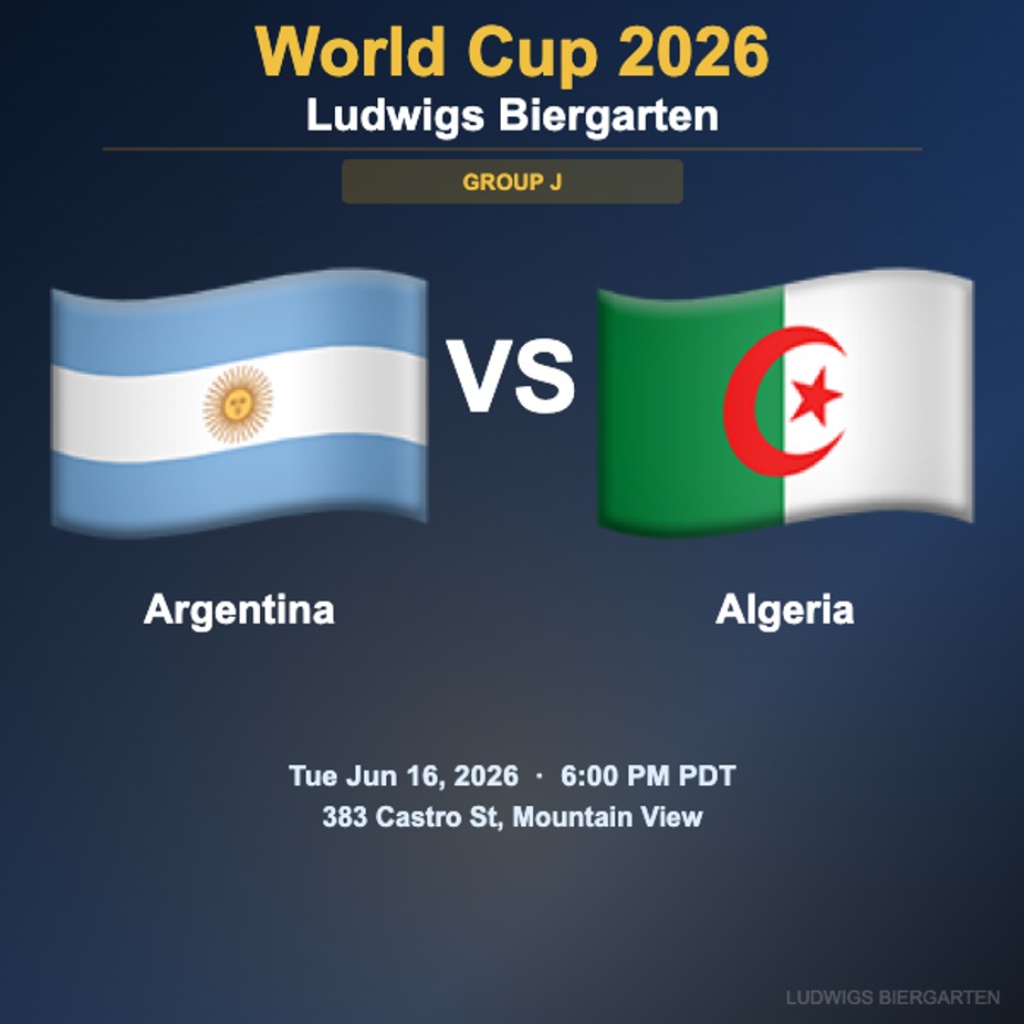 World Cup 2026: Argentina vs Algeria | Group J event photo