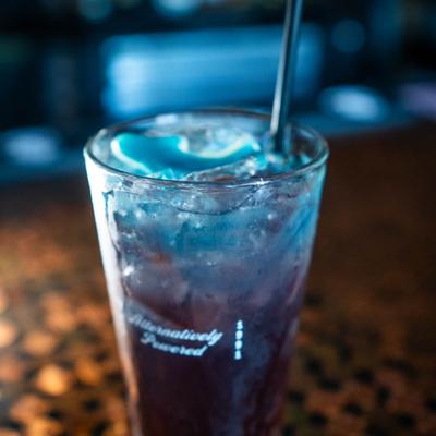 Shark Bite cocktail.