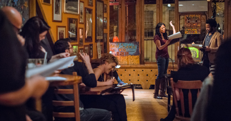 Interior, public readings