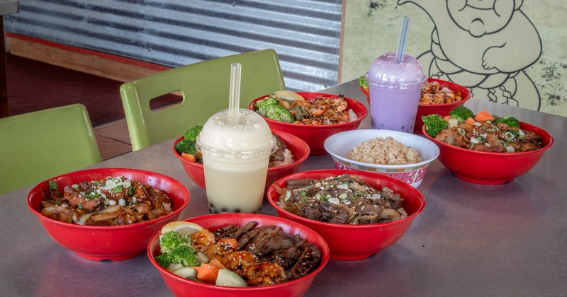 Served meals and drinks