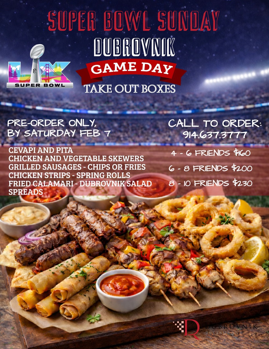 Super Bowl - TAKE OUT ORDERS event photo