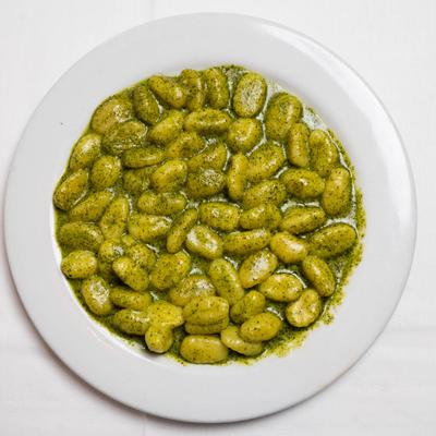 Pesto gnocchi.
