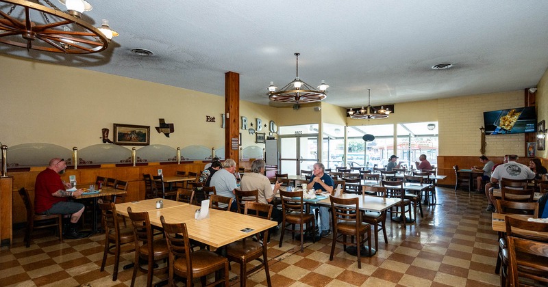 Interior, main seating space