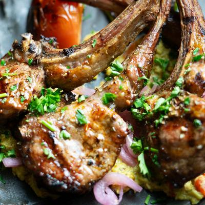 fresh local lamb chops.