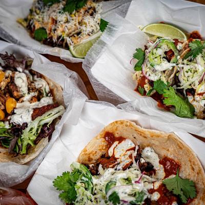 Group shot of tacos